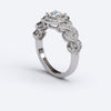 varitsa-jewellers - 0.65ct ROUND CUT PAVE Infinity Gold ENGAGEMENT RING - 06GG81